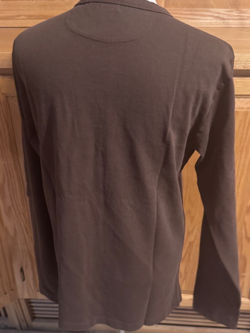 Freenote Sportswear Small Men's Long Sleeve Tee Brown T-Shirt Classic Crew Neck - Picture 5 of 11